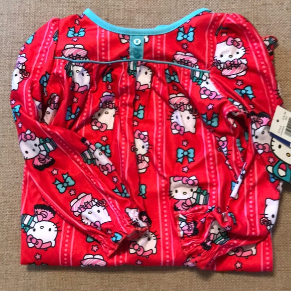 Hello Kitty Pajamas Hello Kitty Xmas Night Gown Girth 4t Nwt Ruffle